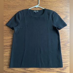 Saks Fifth Avenue Black Crewneck Sweater Size Small